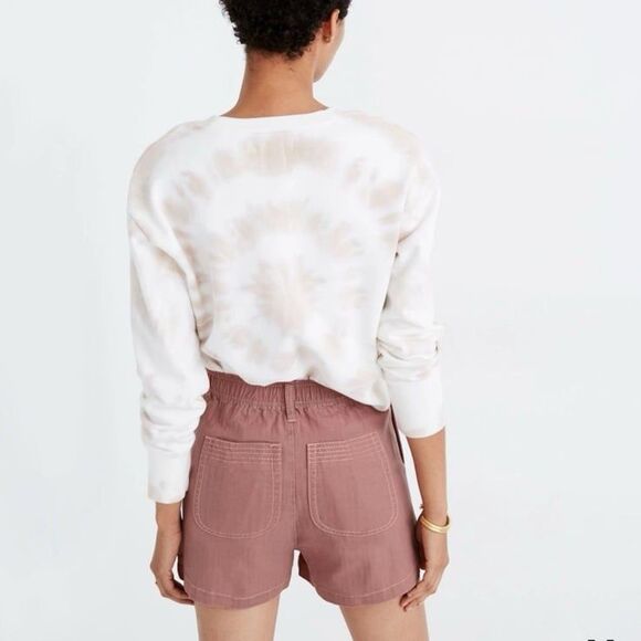 Madewell Women's High Rise Camp Shorts Faded Mauve Size Medium AJ524 - Picture 3 of 10